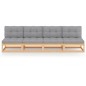 vidaXL 4-Sitzer-Gartensofa mit Kissen Kiefer Massivholz vidaXL 4-Sitzer-Gartensofa mit Kissen Kiefer Massivholz