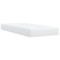 vidaXL Boxspringbett mit Matratze Weiß 90x190 cm Kunstleder vidaXL Boxspringbett mit Matratze Weiß 90x190 cm Kunstleder