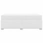 vidaXL Boxspringbett mit Matratze Weiß 90x190 cm Kunstleder vidaXL Boxspringbett mit Matratze Weiß 90x190 cm Kunstleder