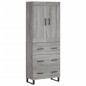 Highboard Grau Sonoma 69,5x34x180 cm Holzwerkstoff Highboard Grau Sonoma 69,5x34x180 cm Holzwerkstoff