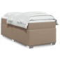 vidaXL Boxspringbett Matratze Cappuccino-Braun 100x200cm Kunstleder vidaXL Boxspringbett Matratze Cappuccino-Braun 100x200cm Kunstleder