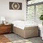 vidaXL Boxspringbett Matratze Cappuccino-Braun 100x200cm Kunstleder vidaXL Boxspringbett Matratze Cappuccino-Braun 100x200cm Kunstleder