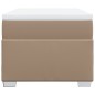 vidaXL Boxspringbett Matratze Cappuccino-Braun 100x200cm Kunstleder vidaXL Boxspringbett Matratze Cappuccino-Braun 100x200cm Kunstleder