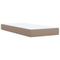 vidaXL Boxspringbett Matratze Cappuccino-Braun 100x200cm Kunstleder vidaXL Boxspringbett Matratze Cappuccino-Braun 100x200cm Kunstleder