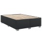 vidaXL Boxspringbett mit Matratze Schwarz 140x190 cm Kunstleder vidaXL Boxspringbett mit Matratze Schwarz 140x190 cm Kunstleder