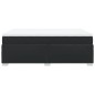 vidaXL Boxspringbett mit Matratze Schwarz 140x190 cm Kunstleder vidaXL Boxspringbett mit Matratze Schwarz 140x190 cm Kunstleder