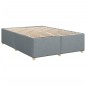vidaXL Boxspringbett mit Matratze Hellgrau 160x200 cm Stoff vidaXL Boxspringbett mit Matratze Hellgrau 160x200 cm Stoff