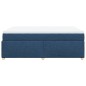 vidaXL Boxspringbett mit Matratze Blau 140x190 cm Stoff vidaXL Boxspringbett mit Matratze Blau 140x190 cm Stoff