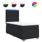 vidaXL Boxspringbett mit Matratze Schwarz 80x200 cm Kunstleder vidaXL Boxspringbett mit Matratze Schwarz 80x200 cm Kunstleder