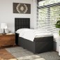 vidaXL Boxspringbett mit Matratze Schwarz 80x200 cm Kunstleder vidaXL Boxspringbett mit Matratze Schwarz 80x200 cm Kunstleder