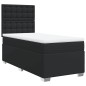 vidaXL Boxspringbett mit Matratze Schwarz 100x200 cm Kunstleder vidaXL Boxspringbett mit Matratze Schwarz 100x200 cm Kunstleder