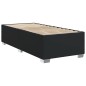 vidaXL Boxspringbett mit Matratze Schwarz 100x200 cm Kunstleder vidaXL Boxspringbett mit Matratze Schwarz 100x200 cm Kunstleder