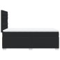 vidaXL Boxspringbett mit Matratze Schwarz 100x200 cm Kunstleder vidaXL Boxspringbett mit Matratze Schwarz 100x200 cm Kunstleder