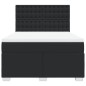 vidaXL Boxspringbett mit Matratze Schwarz 140x190 cm Kunstleder vidaXL Boxspringbett mit Matratze Schwarz 140x190 cm Kunstleder