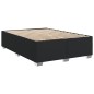 vidaXL Boxspringbett mit Matratze Schwarz 140x190 cm Kunstleder vidaXL Boxspringbett mit Matratze Schwarz 140x190 cm Kunstleder
