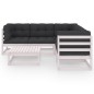 6-tlg. Garten-Lounge-Set mit Kissen Kiefer Massivholz 6-tlg. Garten-Lounge-Set mit Kissen Kiefer Massivholz