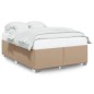 vidaXL Bettgestell Cappuccino-Braun 140x200 cm Kunstleder vidaXL Bettgestell Cappuccino-Braun 140x200 cm Kunstleder