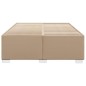 vidaXL Bettgestell Cappuccino-Braun 140x200 cm Kunstleder vidaXL Bettgestell Cappuccino-Braun 140x200 cm Kunstleder