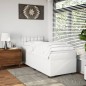 vidaXL Boxspringbett mit Matratze Weiß 80x200 cm Kunstleder vidaXL Boxspringbett mit Matratze Weiß 80x200 cm Kunstleder