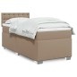 vidaXL Boxspringbett Matratze Cappuccino-Braun 100x200cm Kunstleder vidaXL Boxspringbett Matratze Cappuccino-Braun 100x200cm Kunstleder