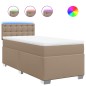 vidaXL Boxspringbett Matratze Cappuccino-Braun 100x200cm Kunstleder vidaXL Boxspringbett Matratze Cappuccino-Braun 100x200cm Kunstleder