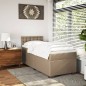 vidaXL Boxspringbett Matratze Cappuccino-Braun 100x200cm Kunstleder vidaXL Boxspringbett Matratze Cappuccino-Braun 100x200cm Kunstleder