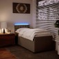 vidaXL Boxspringbett Matratze Cappuccino-Braun 100x200cm Kunstleder vidaXL Boxspringbett Matratze Cappuccino-Braun 100x200cm Kunstleder