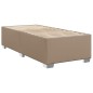 vidaXL Boxspringbett Matratze Cappuccino-Braun 100x200cm Kunstleder vidaXL Boxspringbett Matratze Cappuccino-Braun 100x200cm Kunstleder