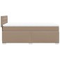 vidaXL Boxspringbett Matratze Cappuccino-Braun 100x200cm Kunstleder vidaXL Boxspringbett Matratze Cappuccino-Braun 100x200cm Kunstleder