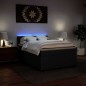 vidaXL Boxspringbett mit Matratze Schwarz 140x200 cm Kunstleder vidaXL Boxspringbett mit Matratze Schwarz 140x200 cm Kunstleder