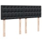 vidaXL Boxspringbett mit Matratze Schwarz 140x200 cm Kunstleder vidaXL Boxspringbett mit Matratze Schwarz 140x200 cm Kunstleder