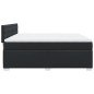 vidaXL Boxspringbett mit Matratze Schwarz 180x200 cm Kunstleder vidaXL Boxspringbett mit Matratze Schwarz 180x200 cm Kunstleder