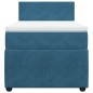 vidaXL Boxspringbett mit Matratze Blau 80x200 cm Samt vidaXL Boxspringbett mit Matratze Blau 80x200 cm Samt