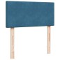vidaXL Boxspringbett mit Matratze Blau 80x200 cm Samt vidaXL Boxspringbett mit Matratze Blau 80x200 cm Samt
