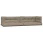 vidaXL Palettenkissen 5-tlg. Taupe Stoff vidaXL Palettenkissen 5-tlg. Taupe Stoff