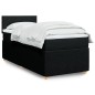vidaXL Boxspringbett mit Matratze Schwarz 80x200 cm Stoff vidaXL Boxspringbett mit Matratze Schwarz 80x200 cm Stoff