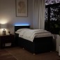 vidaXL Boxspringbett mit Matratze Schwarz 80x200 cm Stoff vidaXL Boxspringbett mit Matratze Schwarz 80x200 cm Stoff