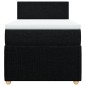 vidaXL Boxspringbett mit Matratze Schwarz 80x200 cm Stoff vidaXL Boxspringbett mit Matratze Schwarz 80x200 cm Stoff