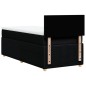 vidaXL Boxspringbett mit Matratze Schwarz 80x200 cm Stoff vidaXL Boxspringbett mit Matratze Schwarz 80x200 cm Stoff
