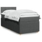 vidaXL Boxspringbett mit Matratze Dunkelgrau 80x200 cm Stoff vidaXL Boxspringbett mit Matratze Dunkelgrau 80x200 cm Stoff