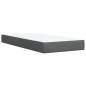 vidaXL Boxspringbett mit Matratze Dunkelgrau 80x200 cm Stoff vidaXL Boxspringbett mit Matratze Dunkelgrau 80x200 cm Stoff