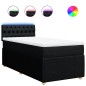 vidaXL Boxspringbett mit Matratze Schwarz 80x200 cm Stoff vidaXL Boxspringbett mit Matratze Schwarz 80x200 cm Stoff