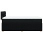 vidaXL Boxspringbett mit Matratze Schwarz 80x200 cm Stoff vidaXL Boxspringbett mit Matratze Schwarz 80x200 cm Stoff