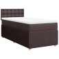 vidaXL Boxspringbett mit Matratze Dunkelbraun 80x200 cm Stoff vidaXL Boxspringbett mit Matratze Dunkelbraun 80x200 cm Stoff