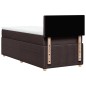vidaXL Boxspringbett mit Matratze Dunkelbraun 80x200 cm Stoff vidaXL Boxspringbett mit Matratze Dunkelbraun 80x200 cm Stoff