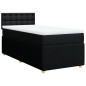 vidaXL Boxspringbett mit Matratze Schwarz 80x200 cm Stoff vidaXL Boxspringbett mit Matratze Schwarz 80x200 cm Stoff