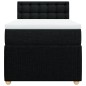 vidaXL Boxspringbett mit Matratze Schwarz 80x200 cm Stoff vidaXL Boxspringbett mit Matratze Schwarz 80x200 cm Stoff