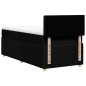vidaXL Boxspringbett mit Matratze Schwarz 80x200 cm Stoff vidaXL Boxspringbett mit Matratze Schwarz 80x200 cm Stoff