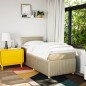 vidaXL Boxspringbett mit Matratze Creme 90x200 cm Stoff vidaXL Boxspringbett mit Matratze Creme 90x200 cm Stoff