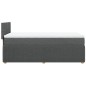vidaXL Boxspringbett mit Matratze Dunkelgrau 90x200 cm Stoff vidaXL Boxspringbett mit Matratze Dunkelgrau 90x200 cm Stoff